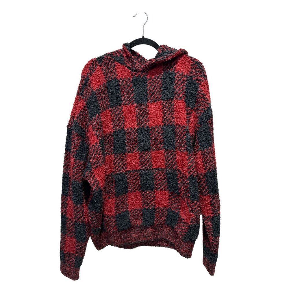 SKIMS Women Red and Black Hoodie Sweater SMALL - Picture 2 of 5